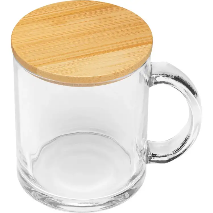 Glasmugg med lock