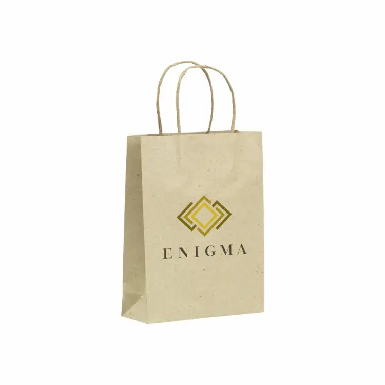 Leaf It Bag i återvunnet gräspapper 120 g/m²) M