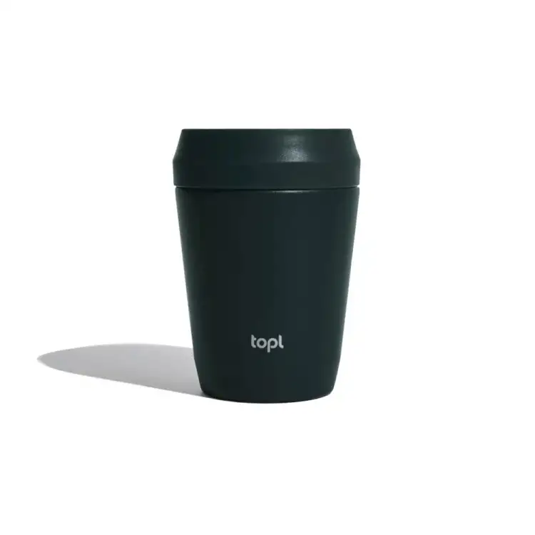 Topl To Go-glas i återvunnet stål Patenterat 360-lock 235 ml