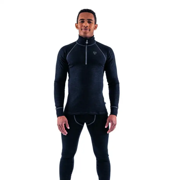 Wool Light Turtleneck With Zip
