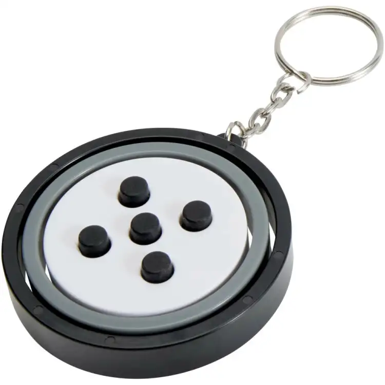 Spinx nyckelring med gyroskopisk fidget av återvunnen plast