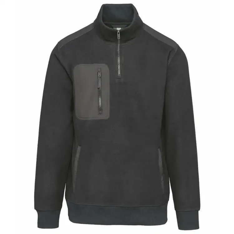 Unisex Eco-Friendly Fleece With Zipped Neck