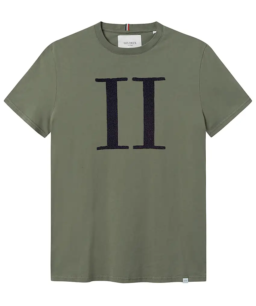 Les Deux Encore Bouclé T-Shirt - Grön