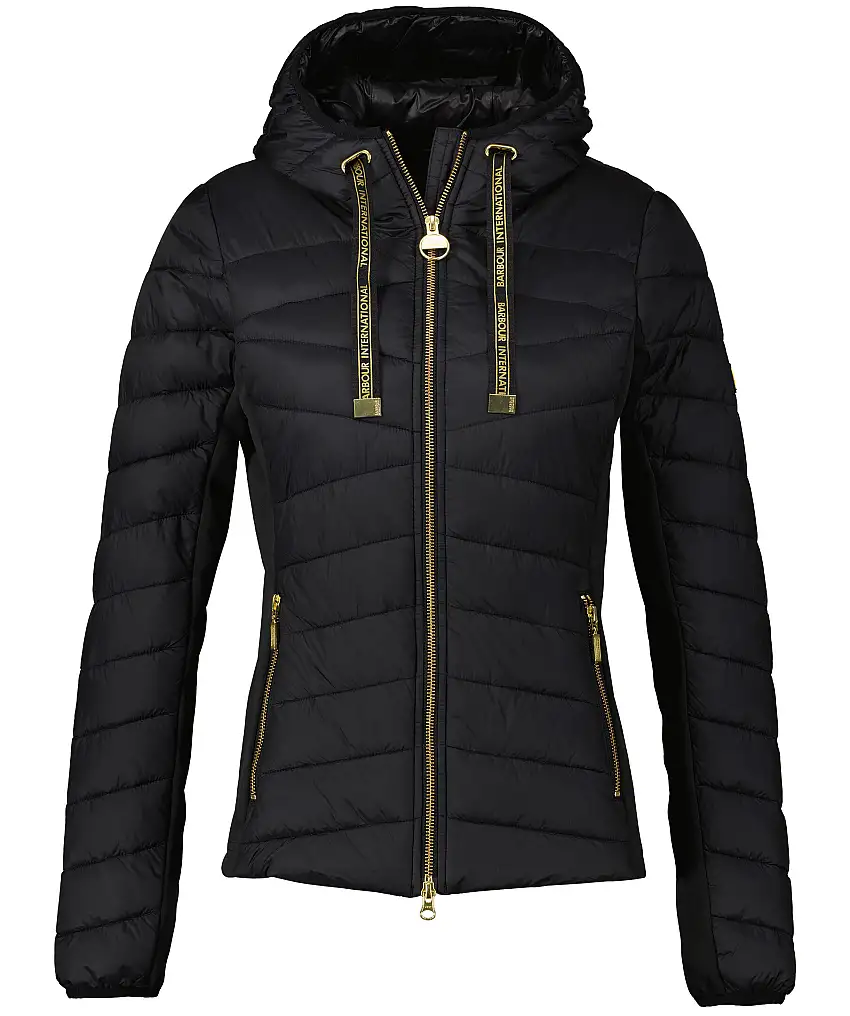 Barbour Grid quilt - Svart