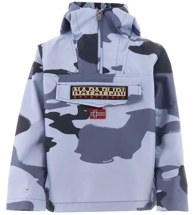 Napapijri Sommarjacka - Rainforest Anorak - Blue Camouflage