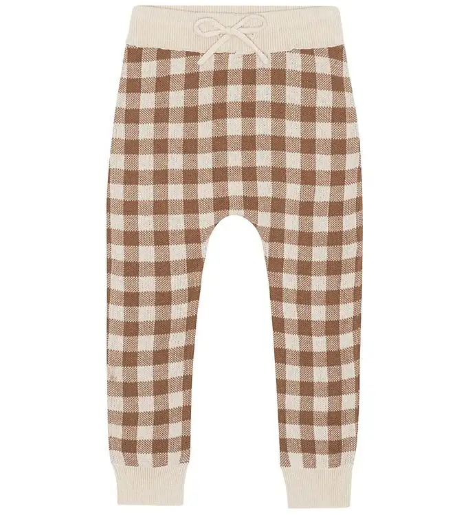 Monsieur Mini Leggings - Gingham - Offwhite/Kola