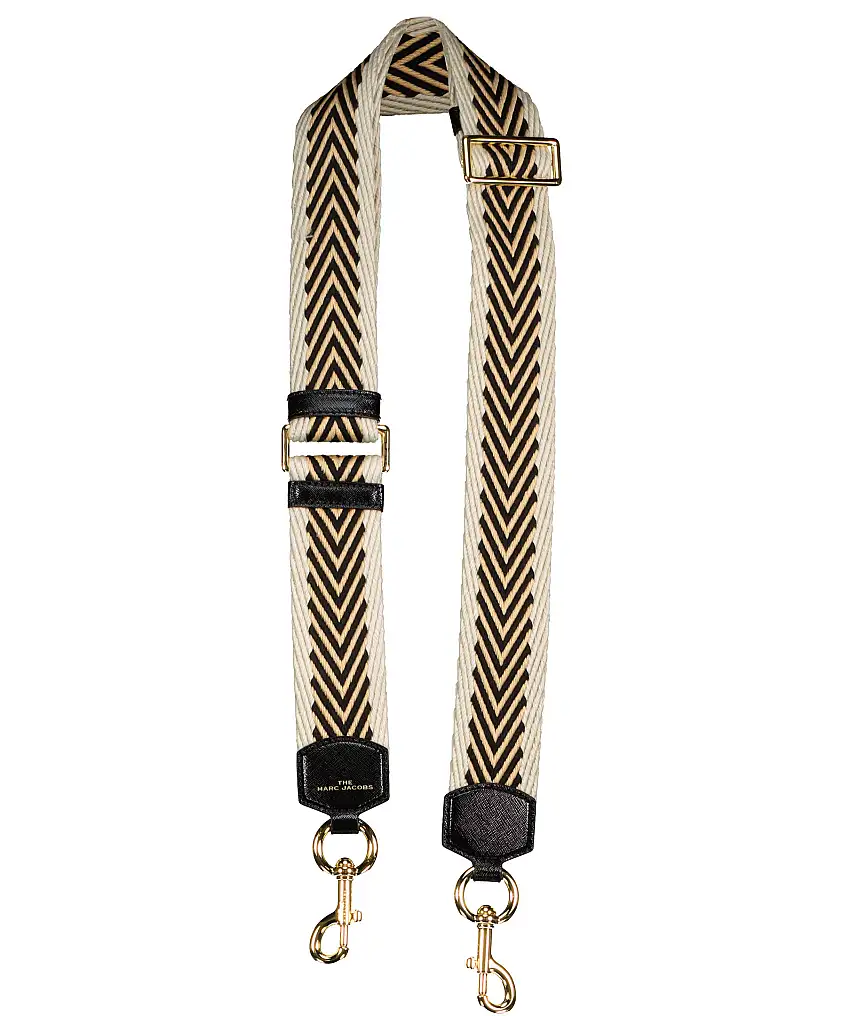 Marc Jacobs Arrow woven webbing strap - Svart
