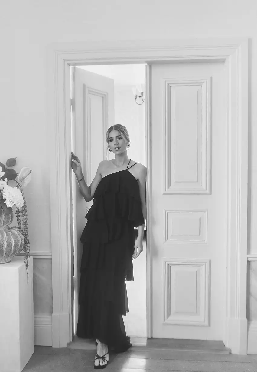 Andrea Flounce Maxi Skirt 54926952