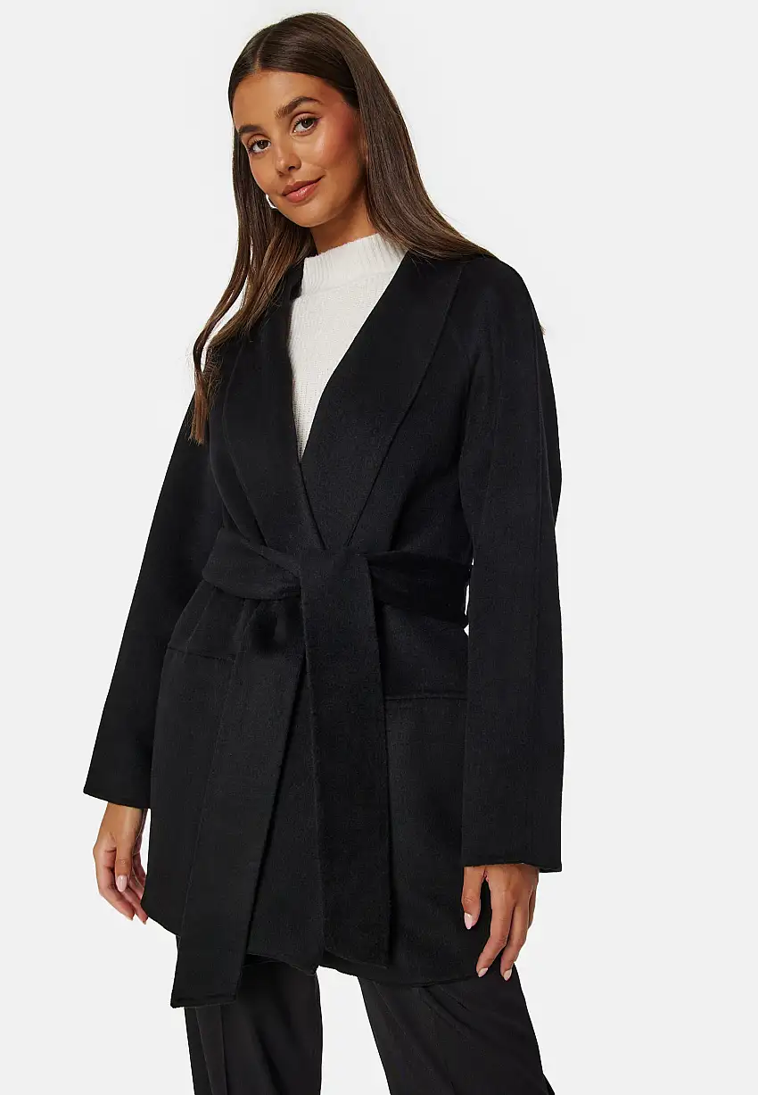 Belted Wool Coat 38595372