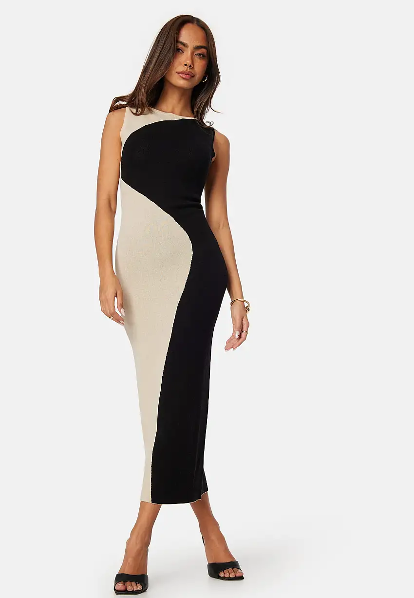 Sleeveless Color Block Dress 60014651