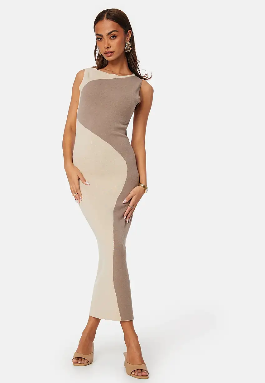 Sleeveless Color Block Dress 97017594