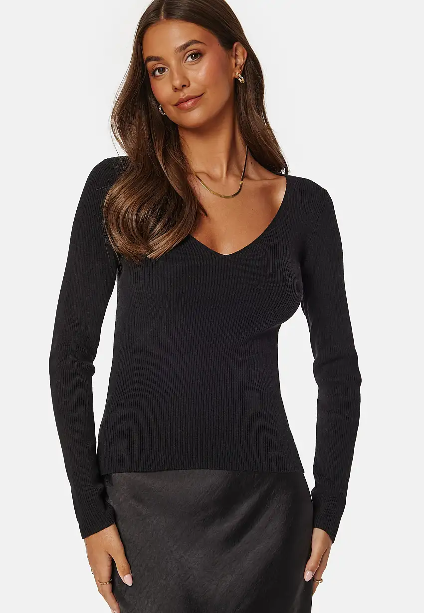 V-neck Knitted Top 36289672