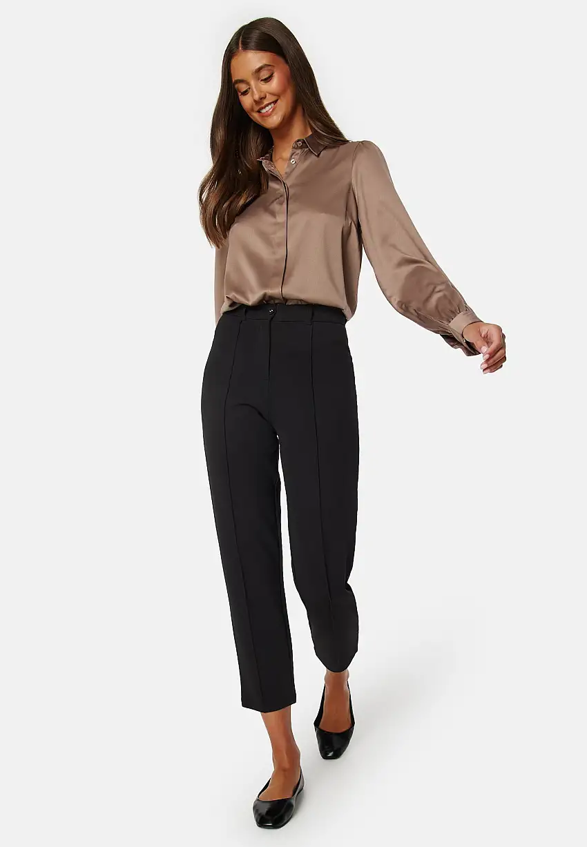 Satin Puff Sleeve Shirt 31723435