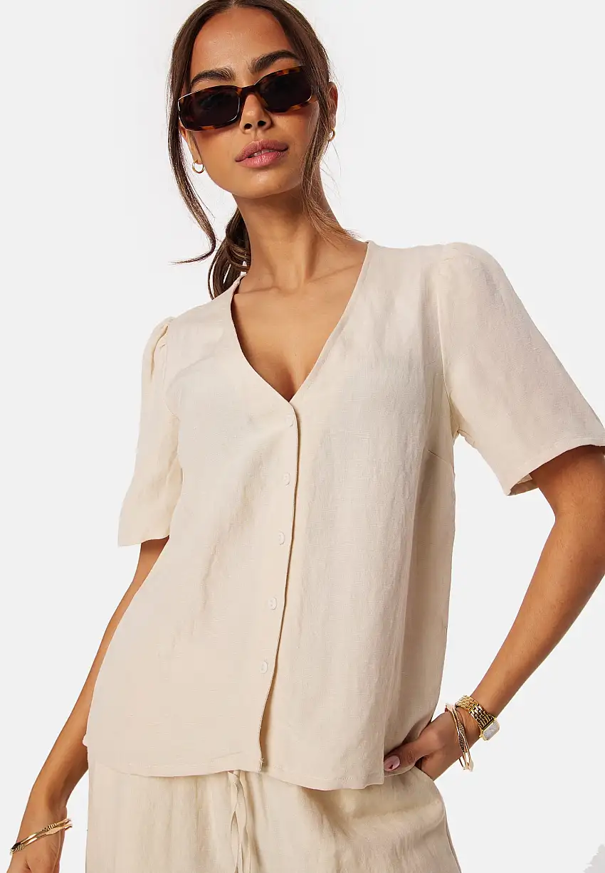 Linen Blend Blouse 27937720