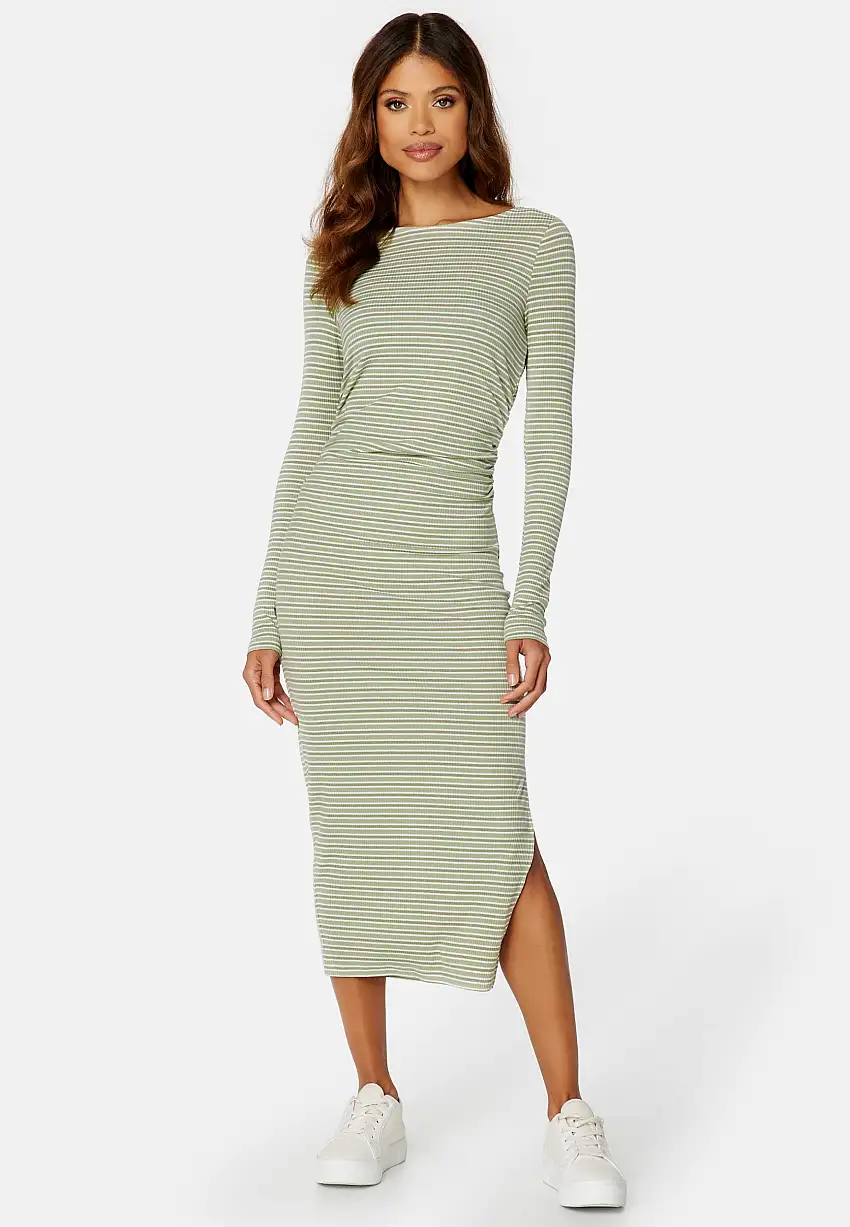 Vendela drapy striped dress 49588205