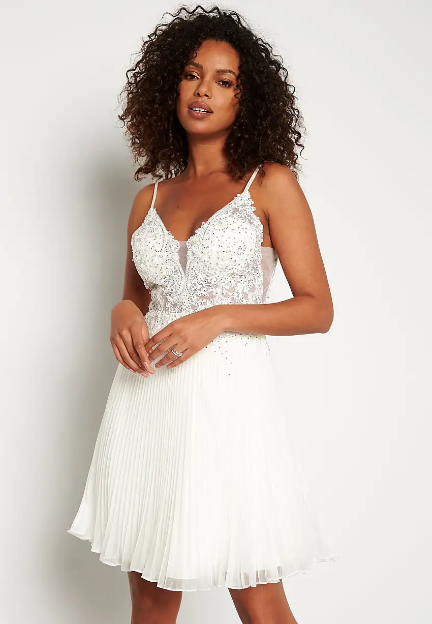 Glitter Plisse Dress 89119508