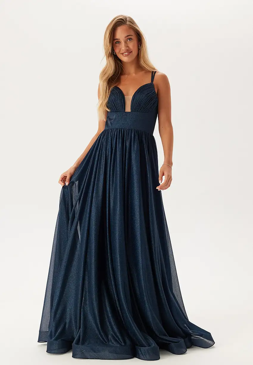 Sparkling Evening Dress With Tie Back 34006281