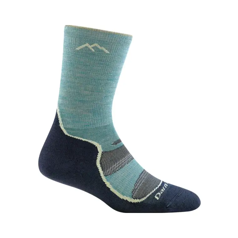 Darn Tough Light Hiker Micro Crew Lightweight With Aqua