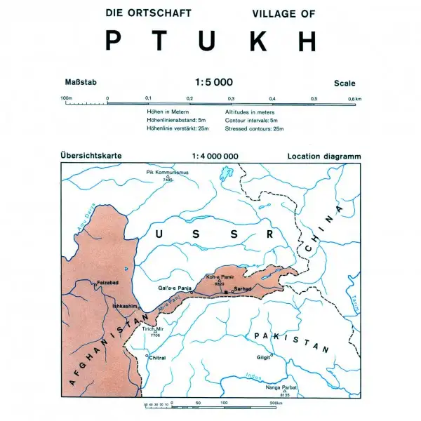 DAV - Ptukh (Afghanistan) 0/6b - Vandringskartor