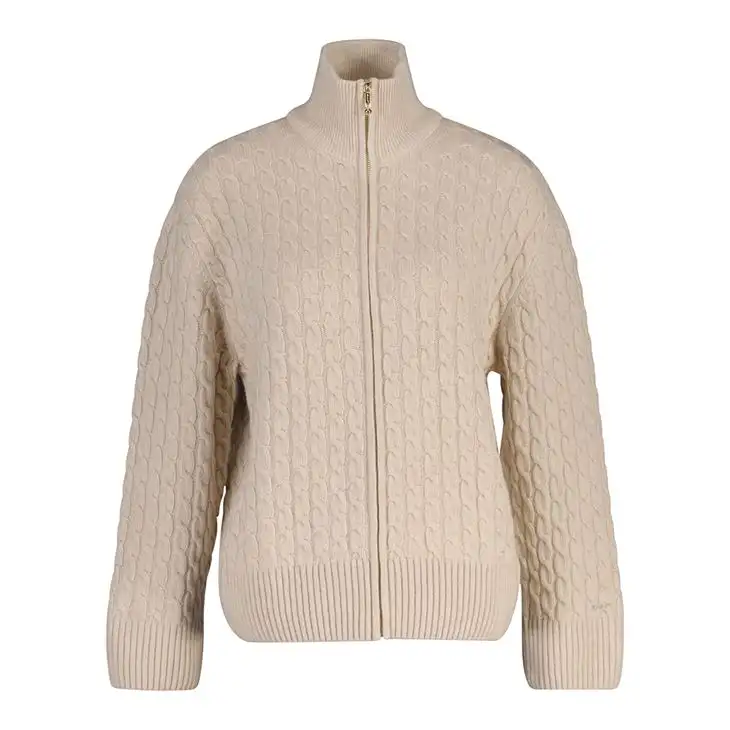 CABLE KNIT ZIP CARDIGAN dam 42980193
