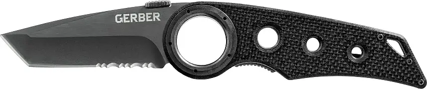 Gerber Remix Tanto Serrated Black