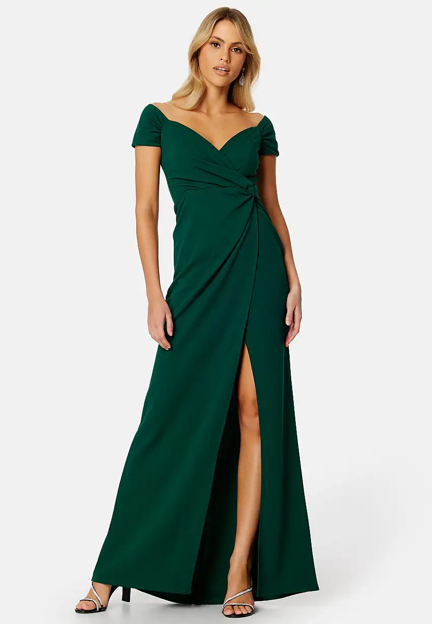 Bardot Knot Front Maxi Dress 78735089