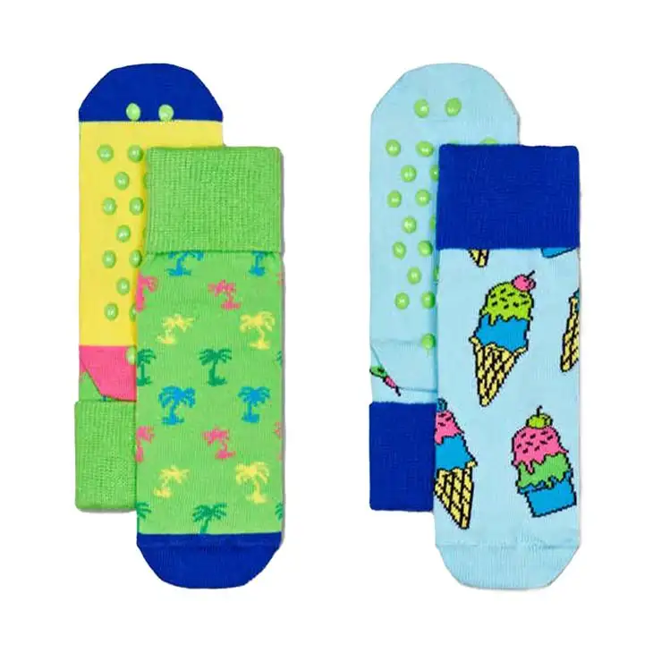 2-Pack Palmtree Antislip Sock Junior 77004377