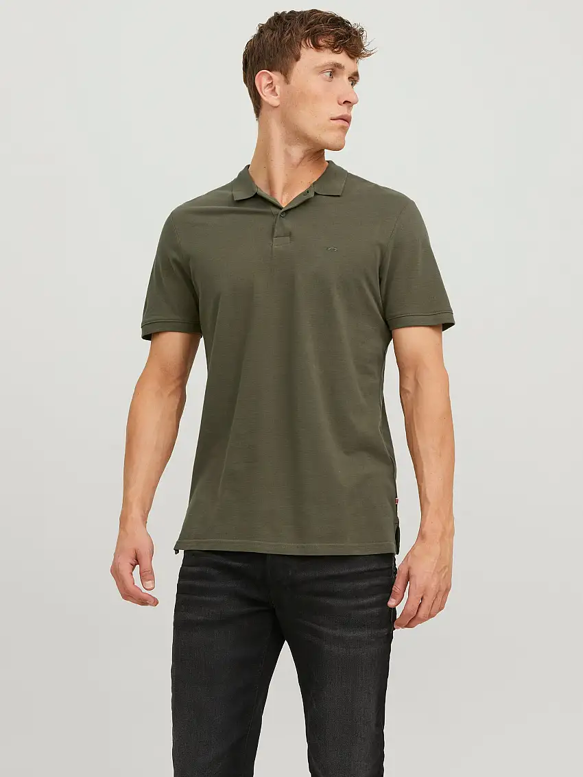 Enfärgat Pikétröja 32827148