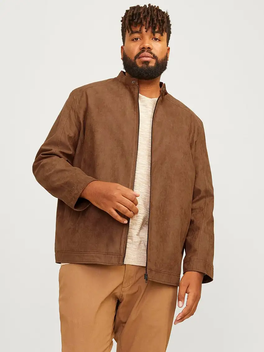 Plus Size Jacka i läderimitation 85258125