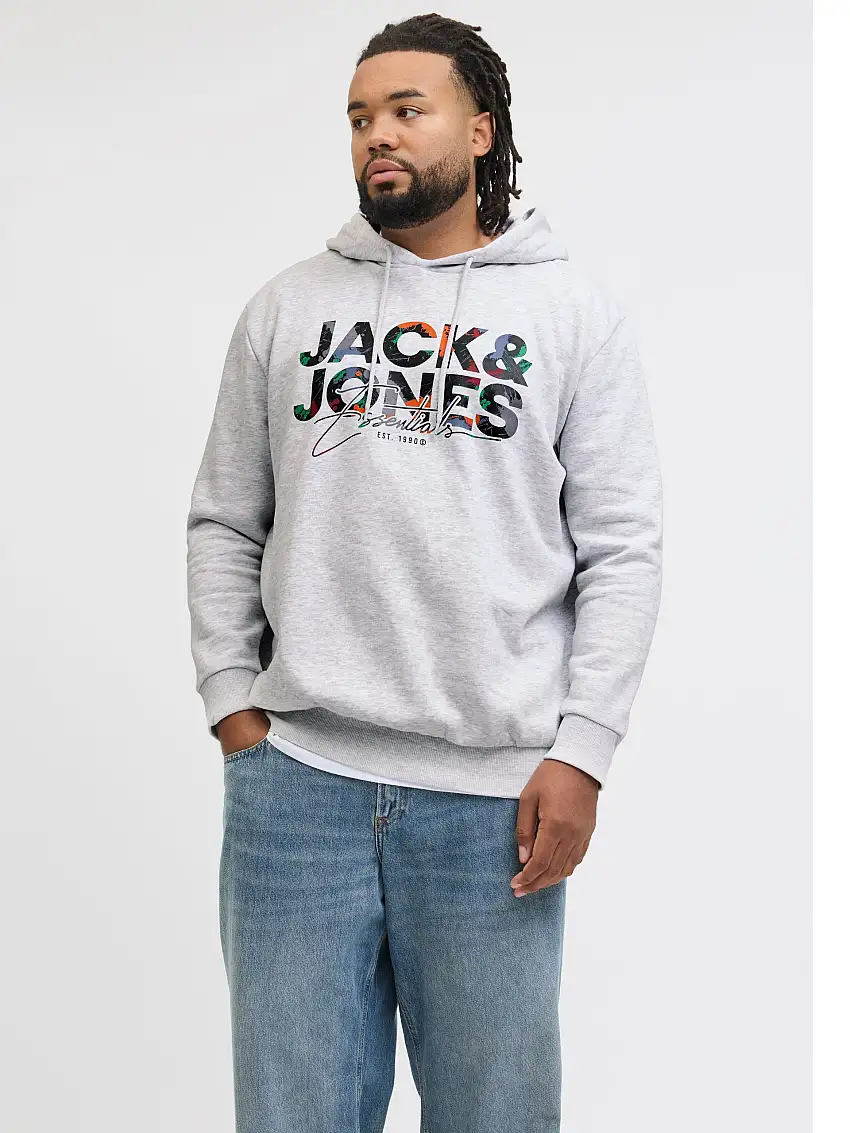 Plus Size Logotyp Hoodie 64742937
