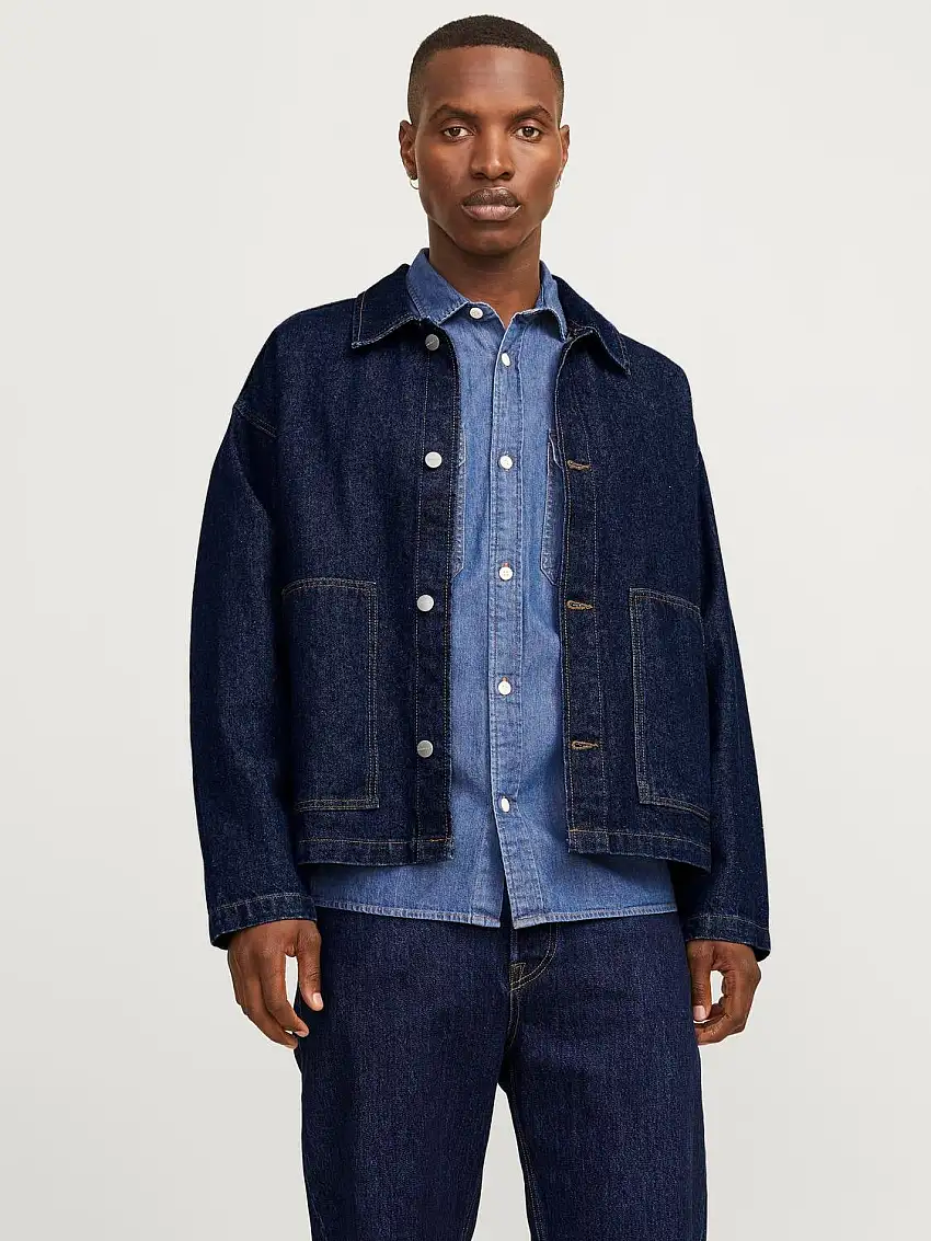 Vid passform Denimskjorta 33814521