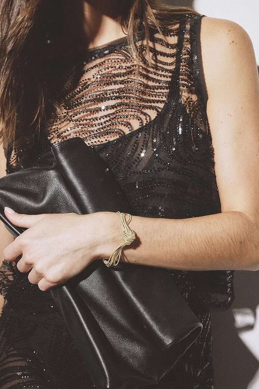 Armband med knut Guld
