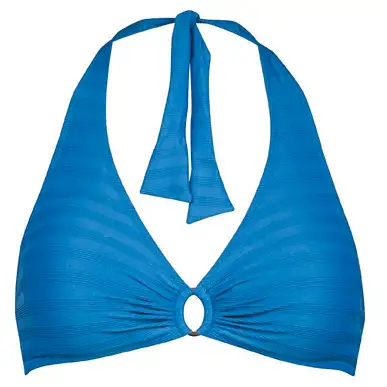 Lidea - Women's Linear Code Halter Bikini Top - Bikinitopp