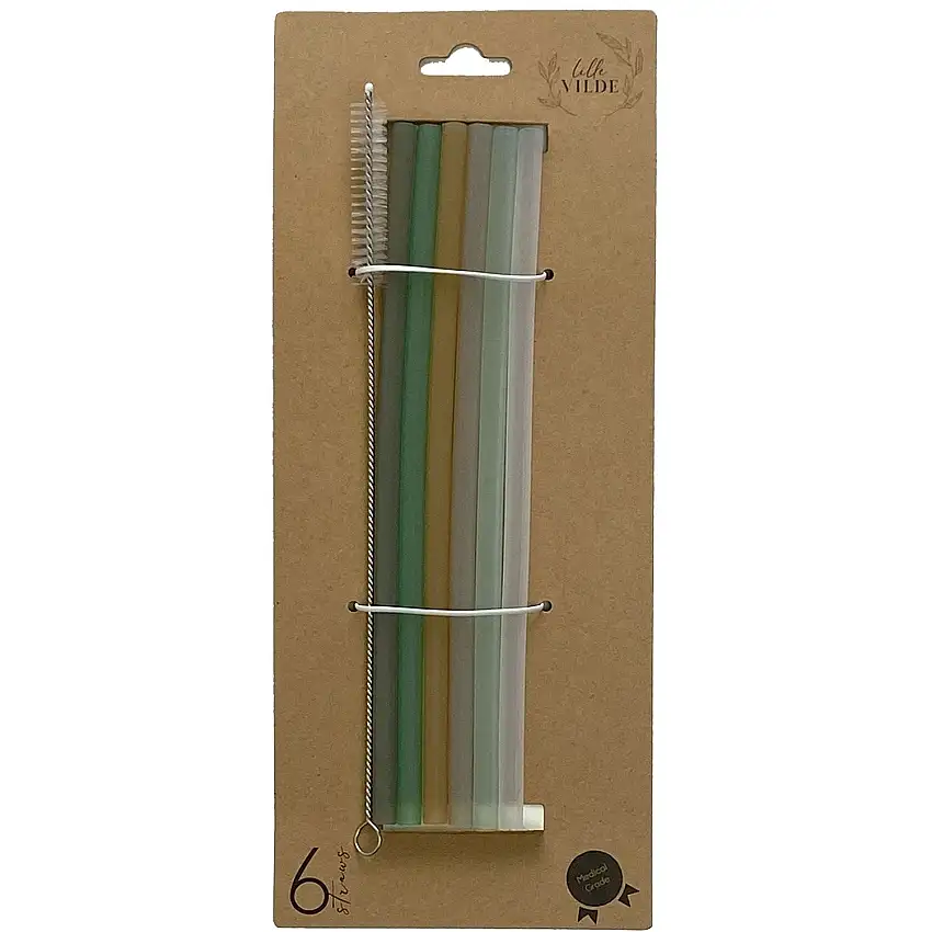 By Lille Vilde Botanical Silicone Strån 6pcs