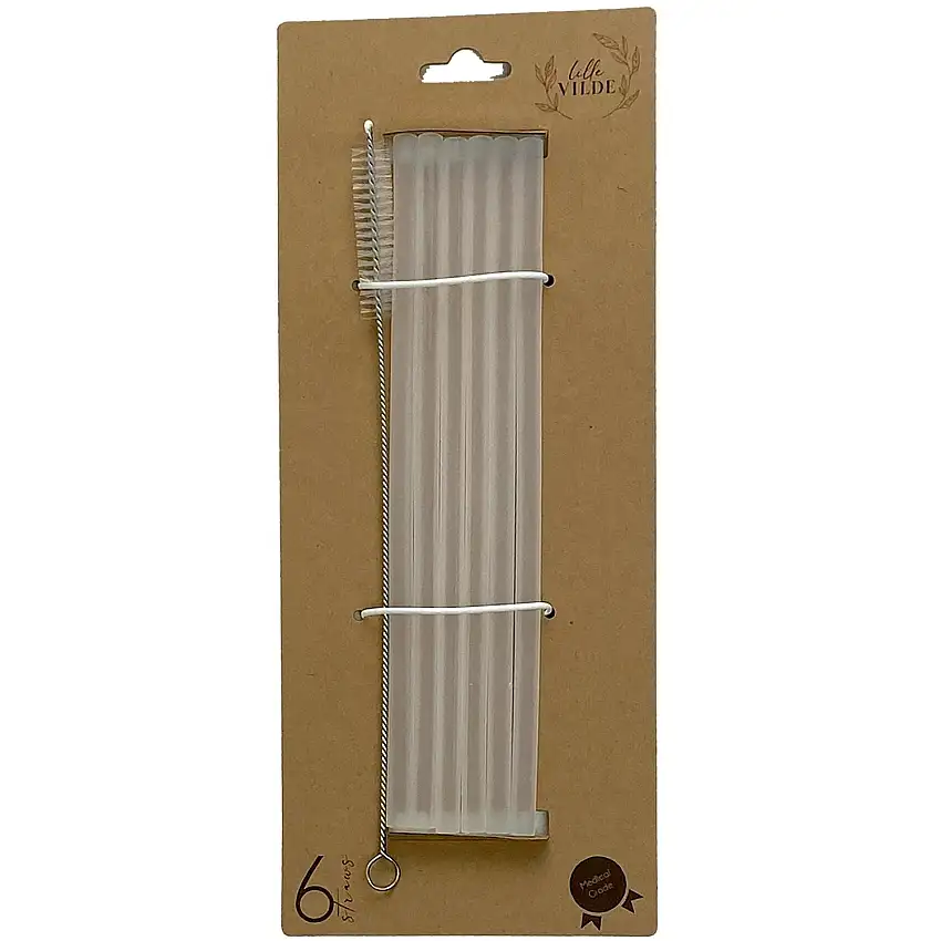 By Lille Vilde Ice Silicone Strån 6pcs