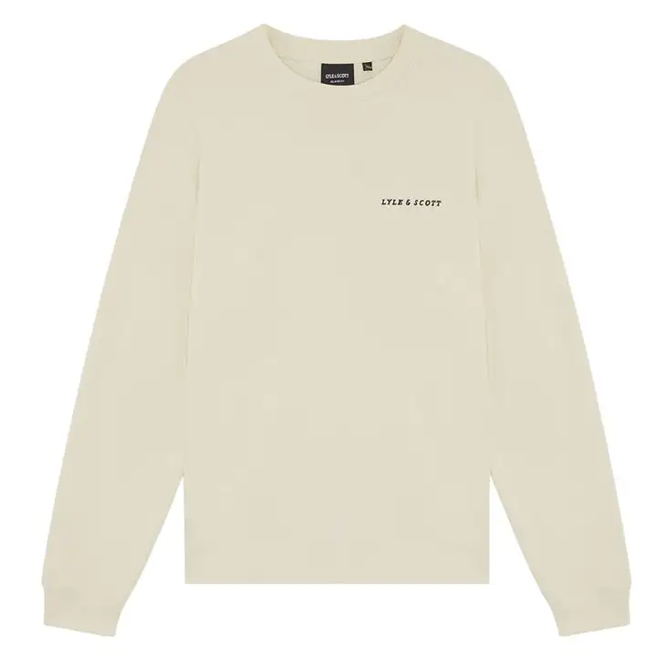 Script Brushback Crew Neck Sweatshirt herr 16476465