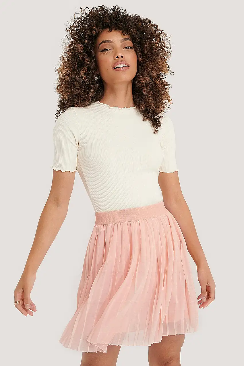 Veckad minikjol Rosa