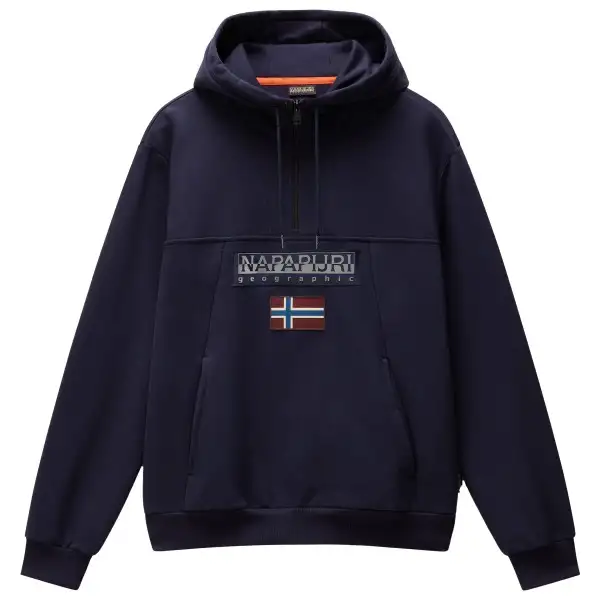Napapijri - Burgee Half Zip Hoodie 2.0 - Munkjacka