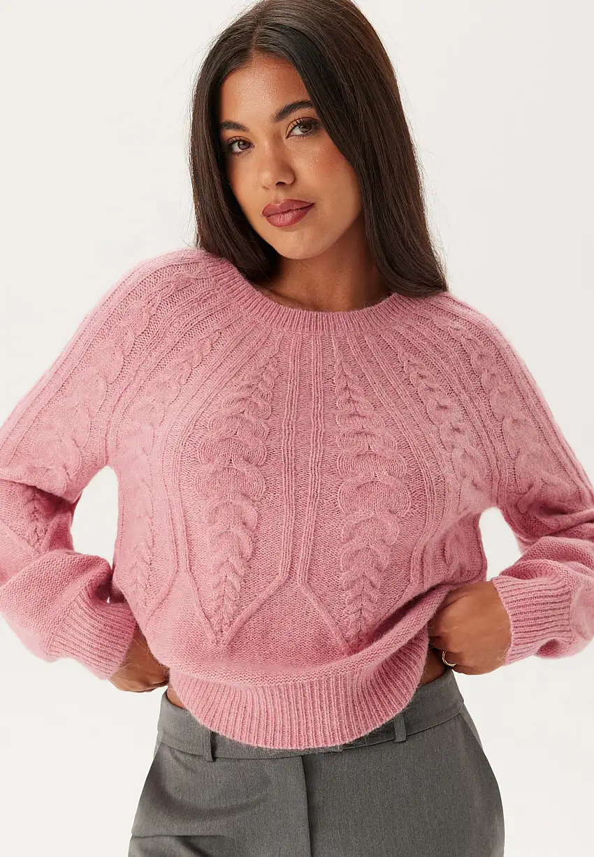 Viamada O-neck L/S CABLE KNIT 80746440