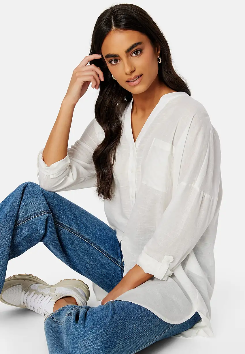 Apeldoorn Solid V-Neck L/S Shirt 57463858