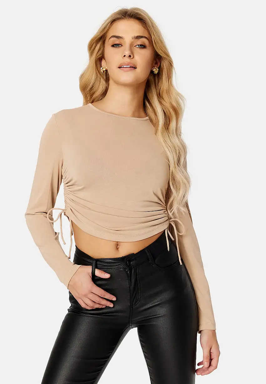 Free L/S Ruching Top 41320615