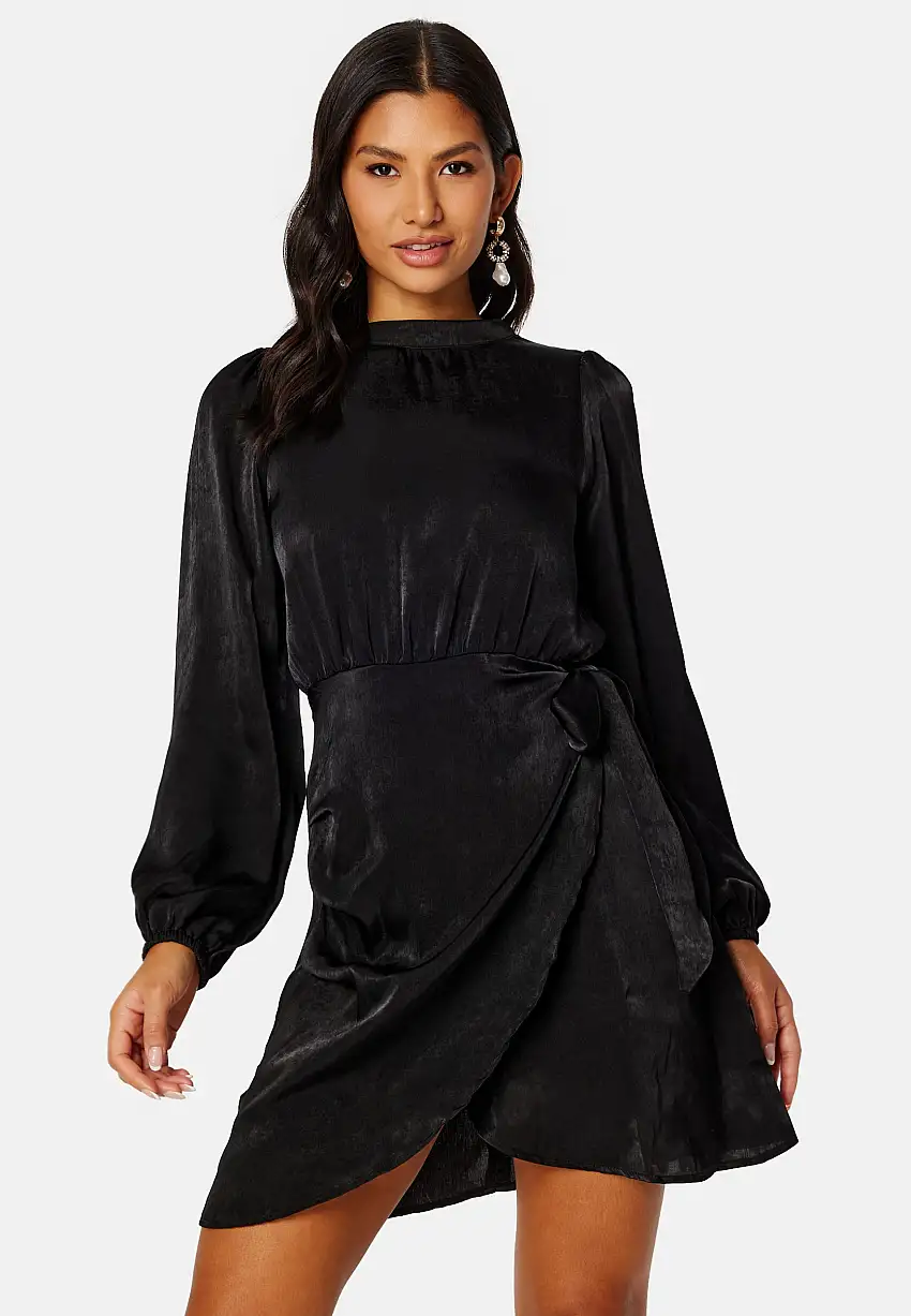 Mille L/S Wrap Dress 21802643