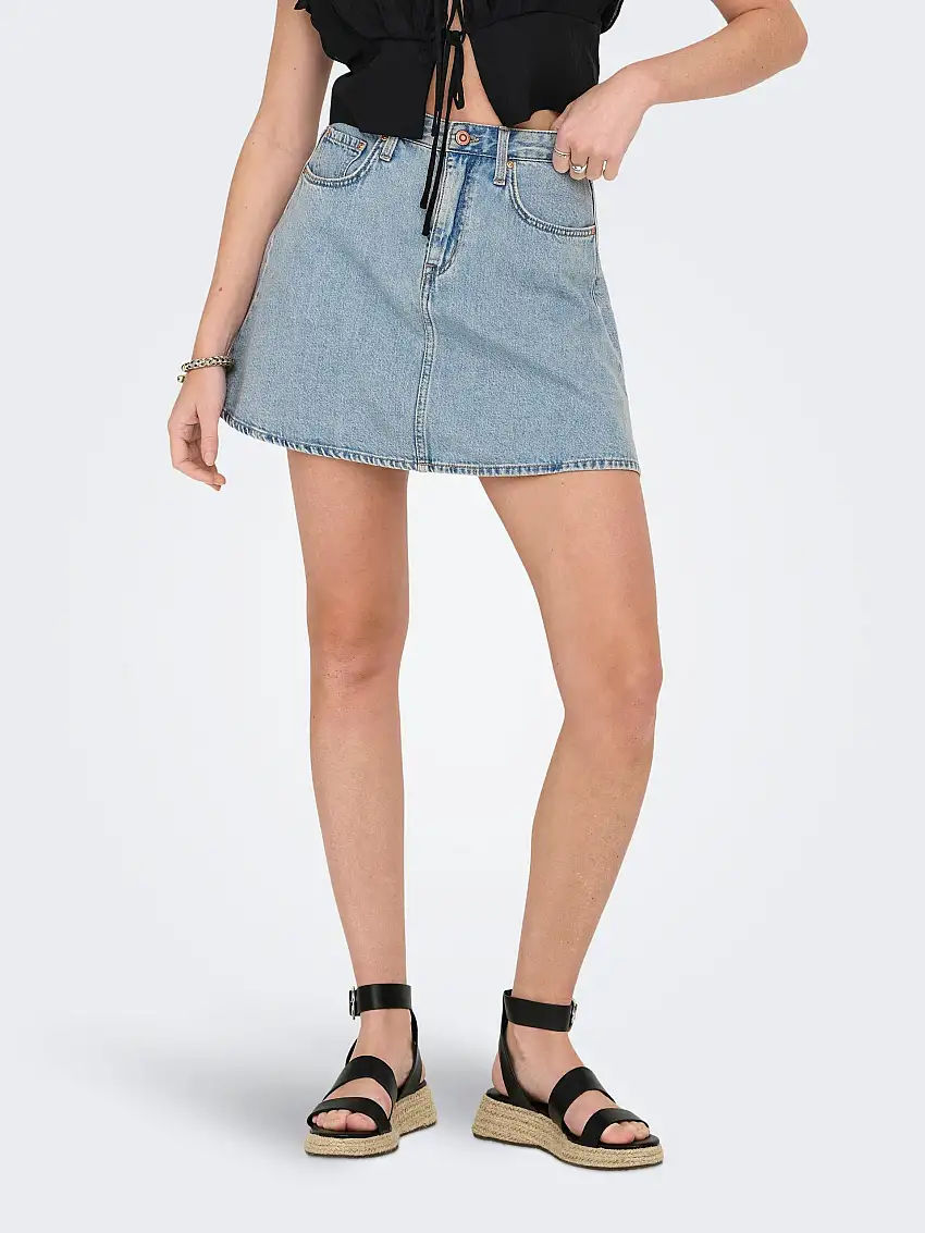 ONLEDEN Denim Kort kjol 23497688
