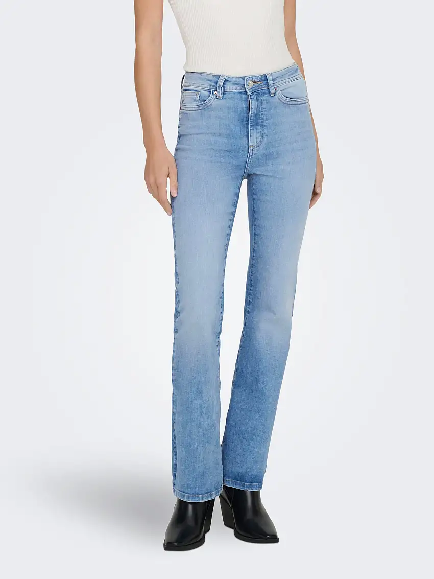 ONLWAUW Hög midja Utsvängd passform Jeans 46287607