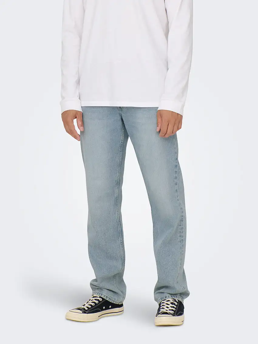 ONSEDGE Medelhög midja Rak passform Jeans 66078278