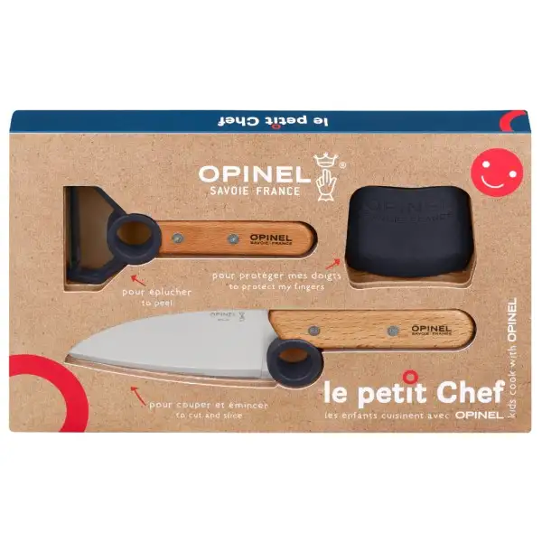 Opinel - Le Petit Chef Kinder-Küchen-Set 3-teilig - Köksset