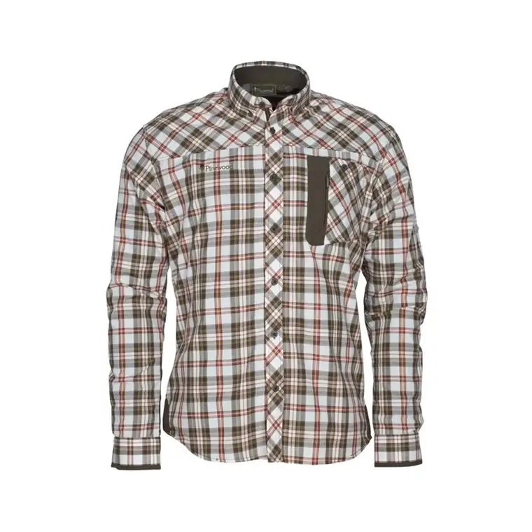 Pinewood Wolf Shirt Offwhite/Brown