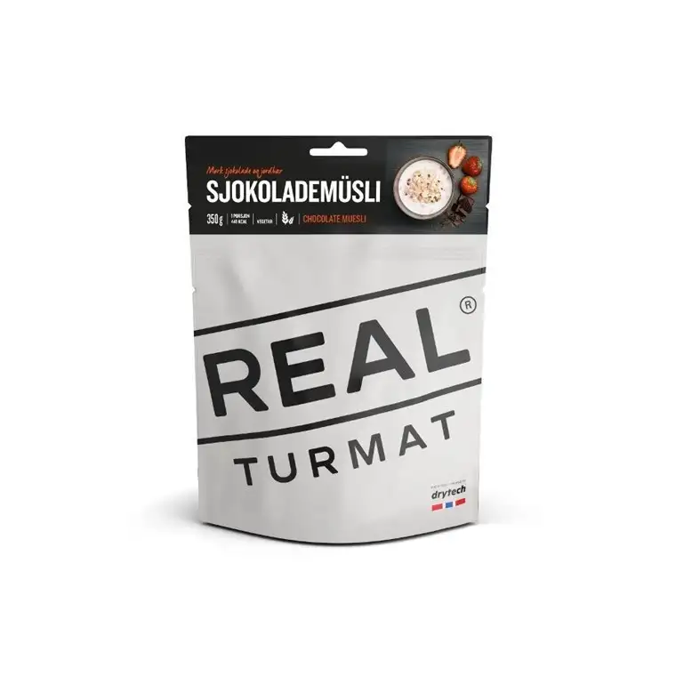 Real Turmat Chocolate Muesli. enkelportion