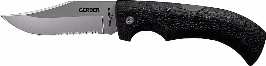 Gerber Gator Clip Point Serrated Black