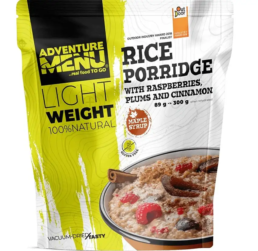 Adventure Menu Rice Porridge With Plums, Raspberries And Cinnamon Nocolour